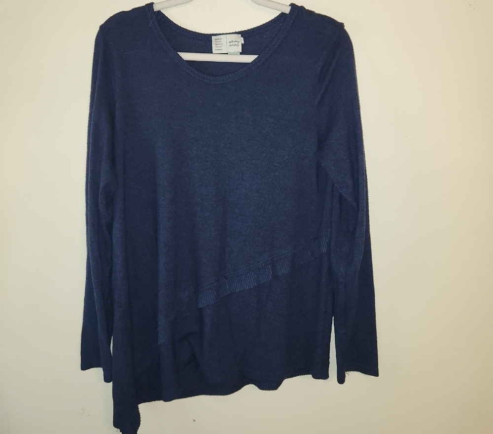 Anthropologie's Saturday/Sunday Navy Asymmetrical Sweater